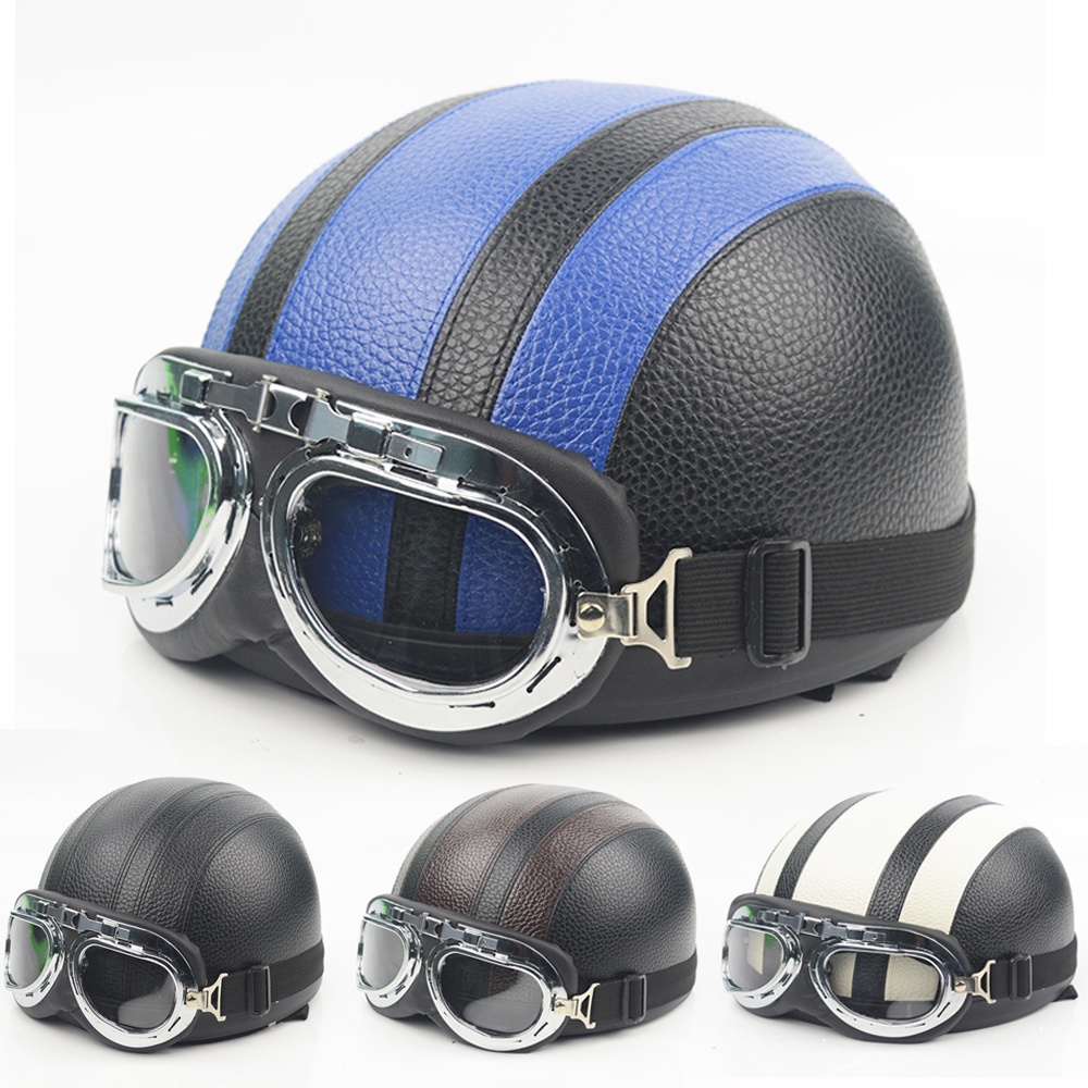 Unisex Professional Motorcycle Half Helmet Hat Cap Chopper Bobber