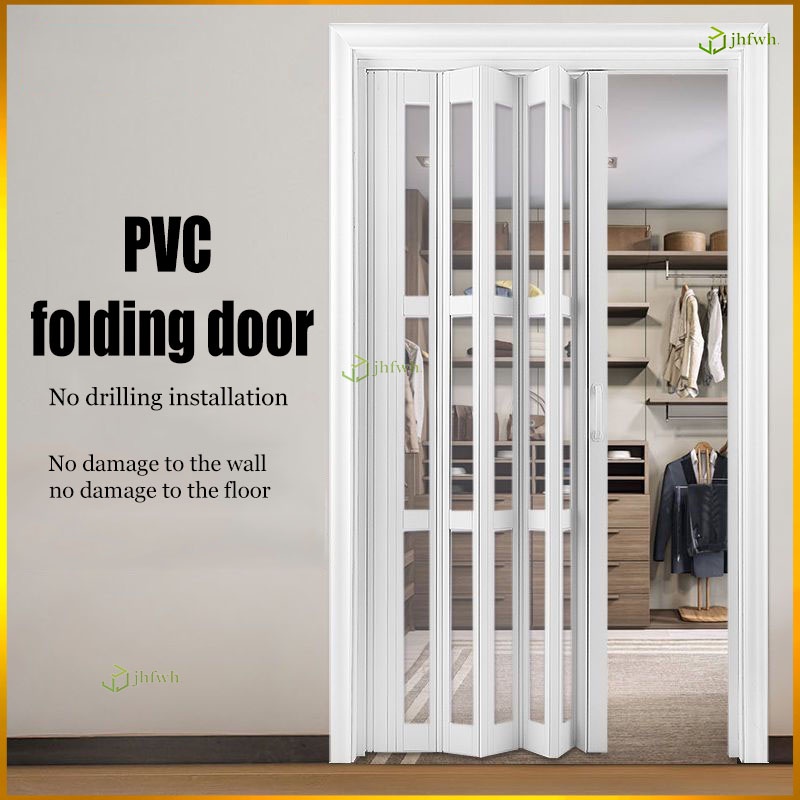 Bathroom folding sliding sliding decorative door with rollers Punch ...