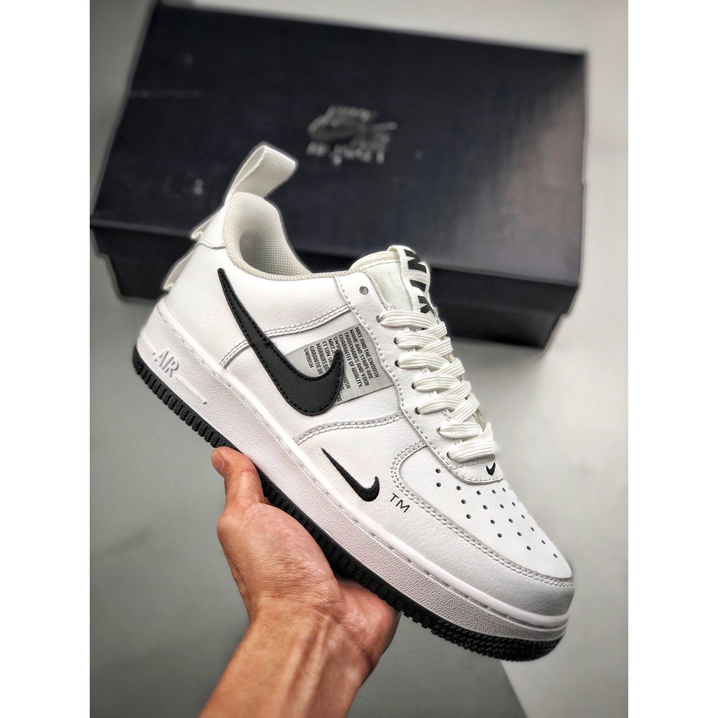 Original Nike Air Force 1 '07 LV8 Utility AF-1 Sneakers Sheos For Men And  Women Shoes White Black | Shopee Philippines