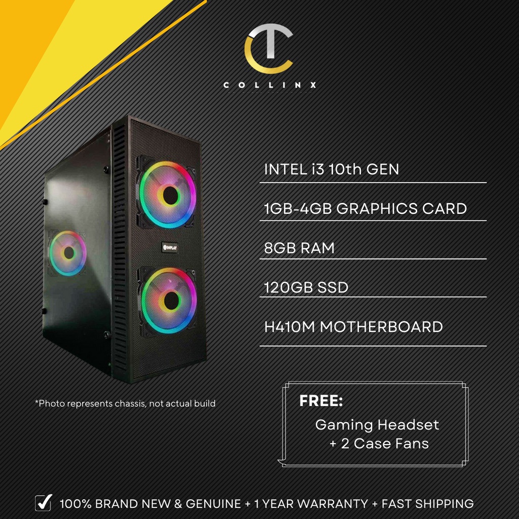 Intel i3 10th Gen Desktop / Nvidia GTX 1650 1050Ti / GT 1030 730 610