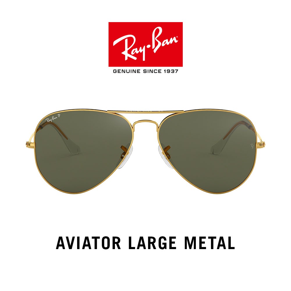 Ray Ban Aviator Large Metal Polarized Rb3025 001 58 Sunglasses Shopee Philippines