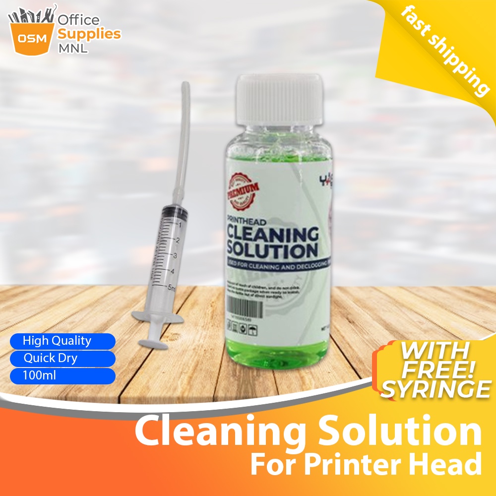 Printer Head Cleaning Solution 100ml With Free Syringe Shopee Philippines