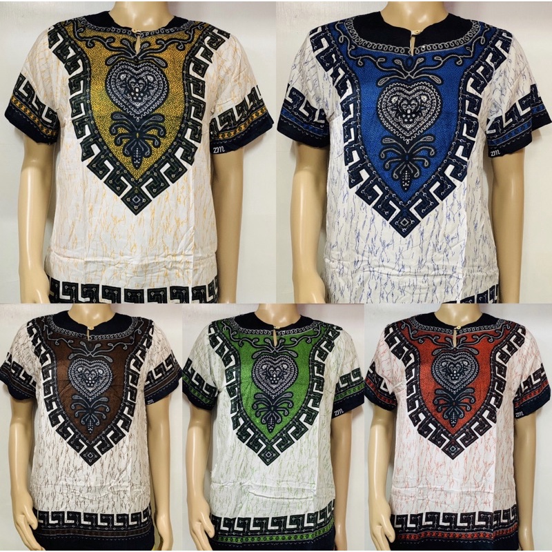 Dashiki Bohemian Batik Shirt (Unisex) | Shopee Philippines