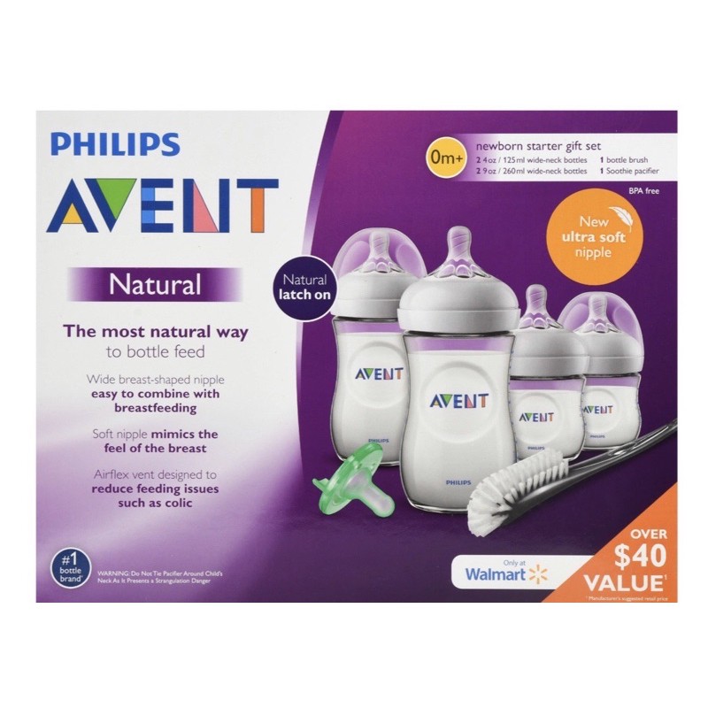 philips avent natural baby bottle newborn starter gift set