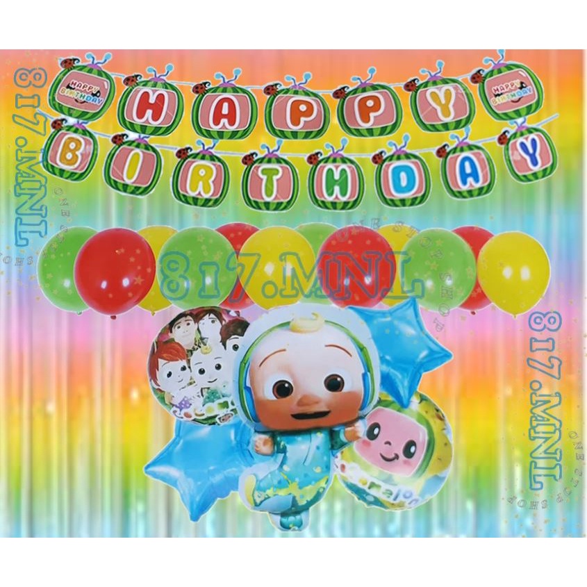 Cocomelon Theme Birthday Party Decorations