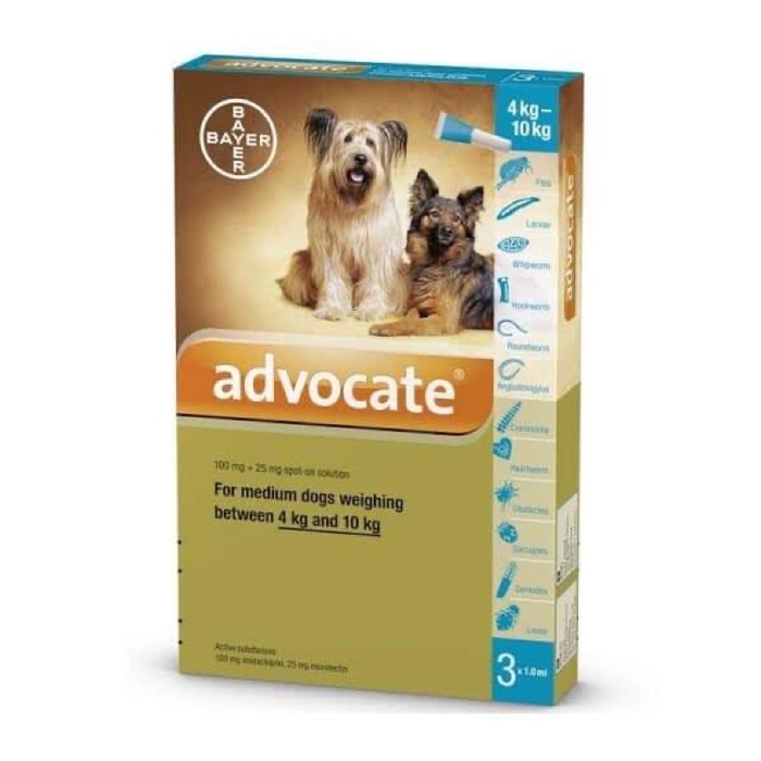 Advocate Flea & Tick Spot On for Medium Dogs 4kg to 10kg #1