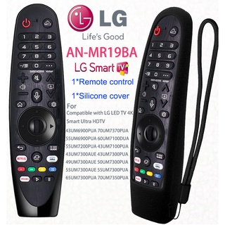 New AN-MR19BA Replaced Remote Replacement for LG Smart TV 2019 Models (With Black Cover) NO Voice NO Cursor Pointer Button 49UM6900PUA 55UM6900PUA 60UM7100DUA 70UM7170DUA 55UM7200PUA 43UM7100PUA 60UM7200PUA 43UM7300AUE 43UM7300PU