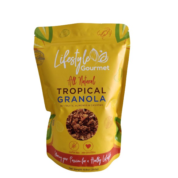 Lifestyle Gourmet All Natural Tropical Granola 250g Shopee Philippines