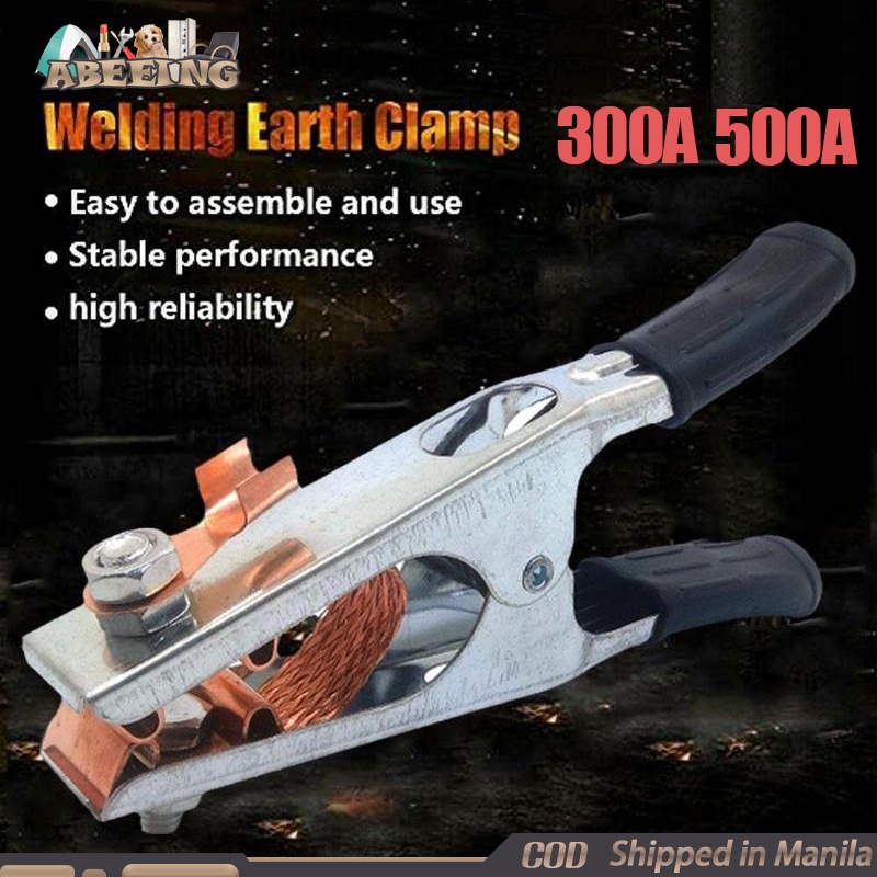 Welders Pliers 300A Ground Earth Clamp Stick Welder Cable For MMA