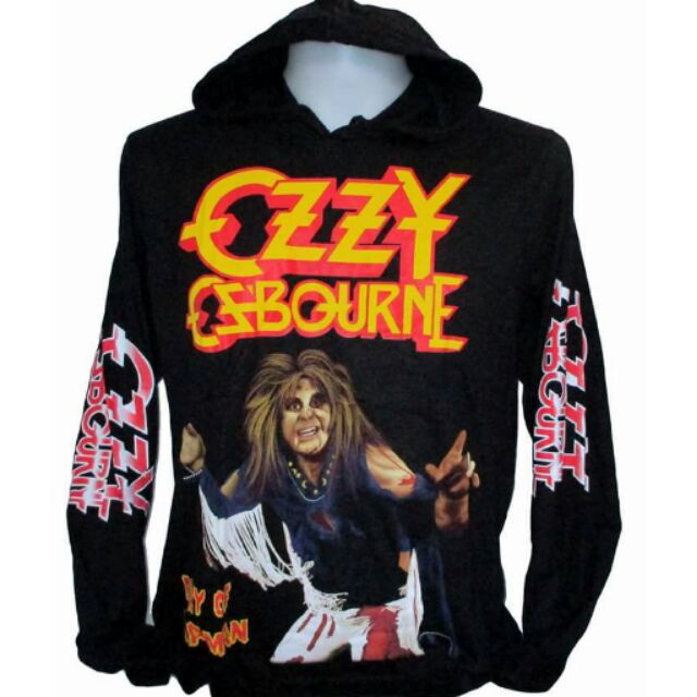 ozzy osbourne zip up hoodie