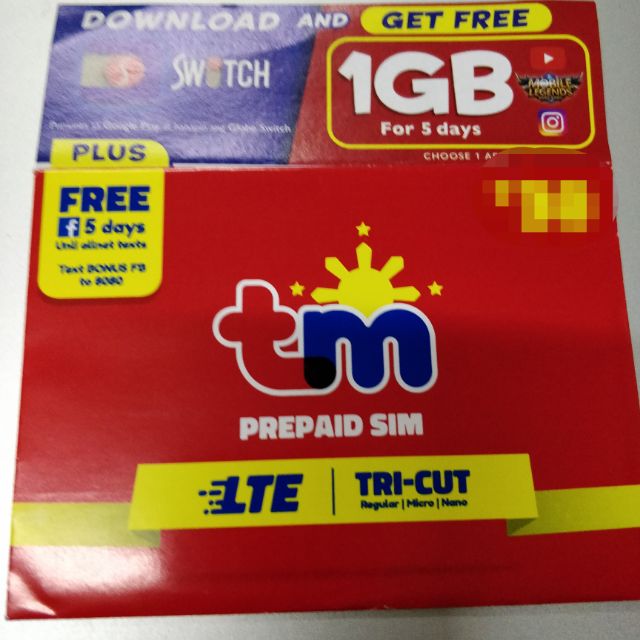 TM Touch Mobile 5G 4G LTE Vanity Special Number Prepaid SIM Card Triple 