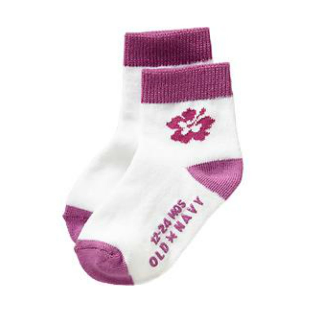 lilac baby socks