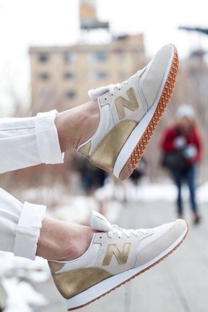 j crew new balance gold salt