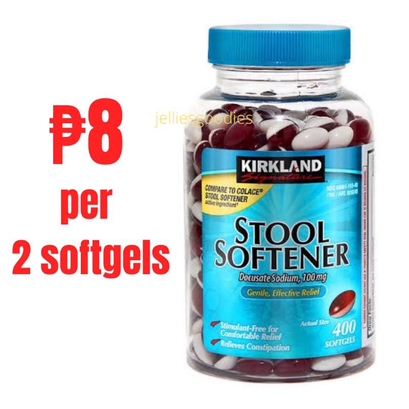 2PCS Kirkland Stool Softener Laxative Constipation Relief Docusate Sodium Laxative Stool