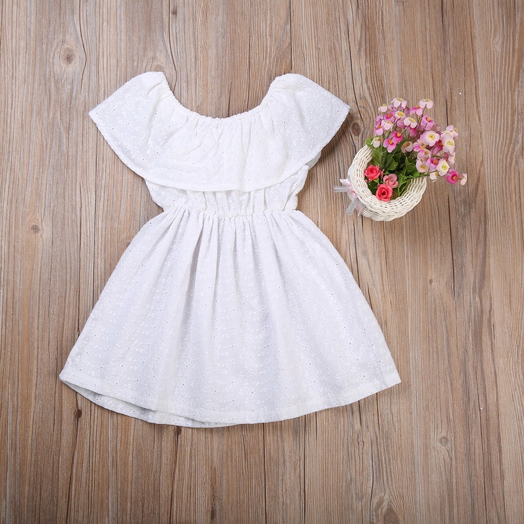 off shoulder frock for baby girl
