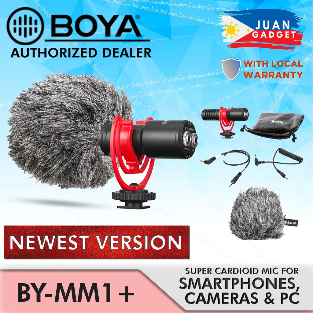 Boya BYMM1+ Plus Shotgun Microphone for Smartphones, Cameras, PC