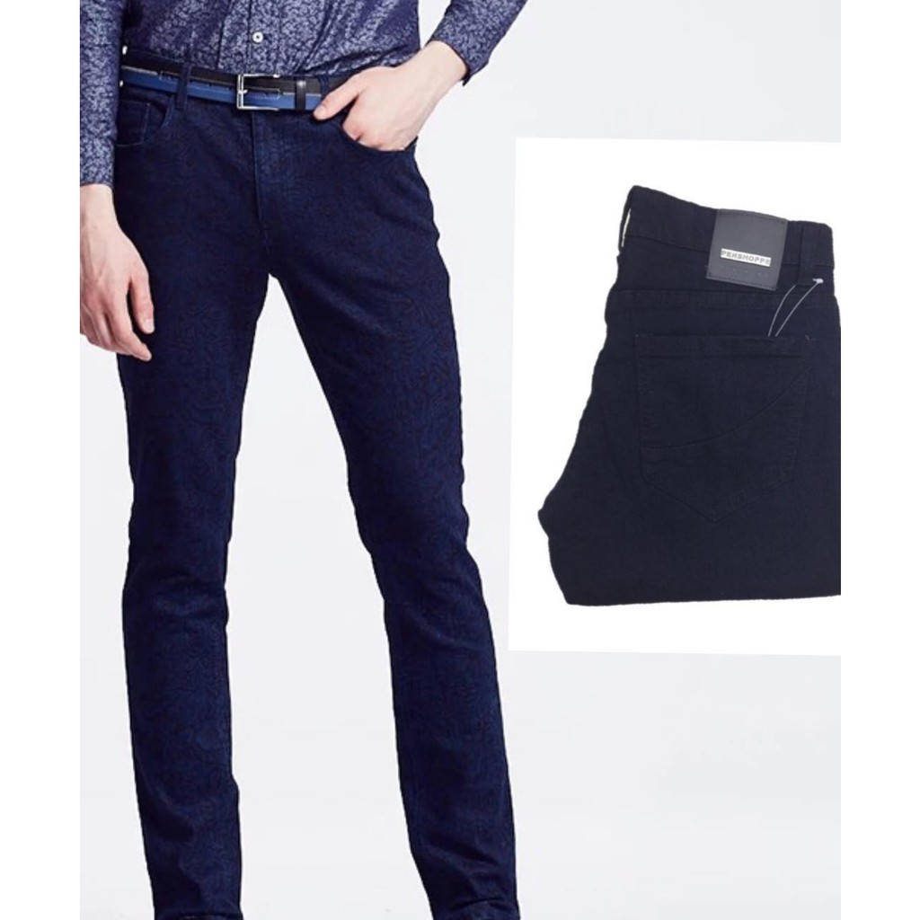 navy blue skinny pants