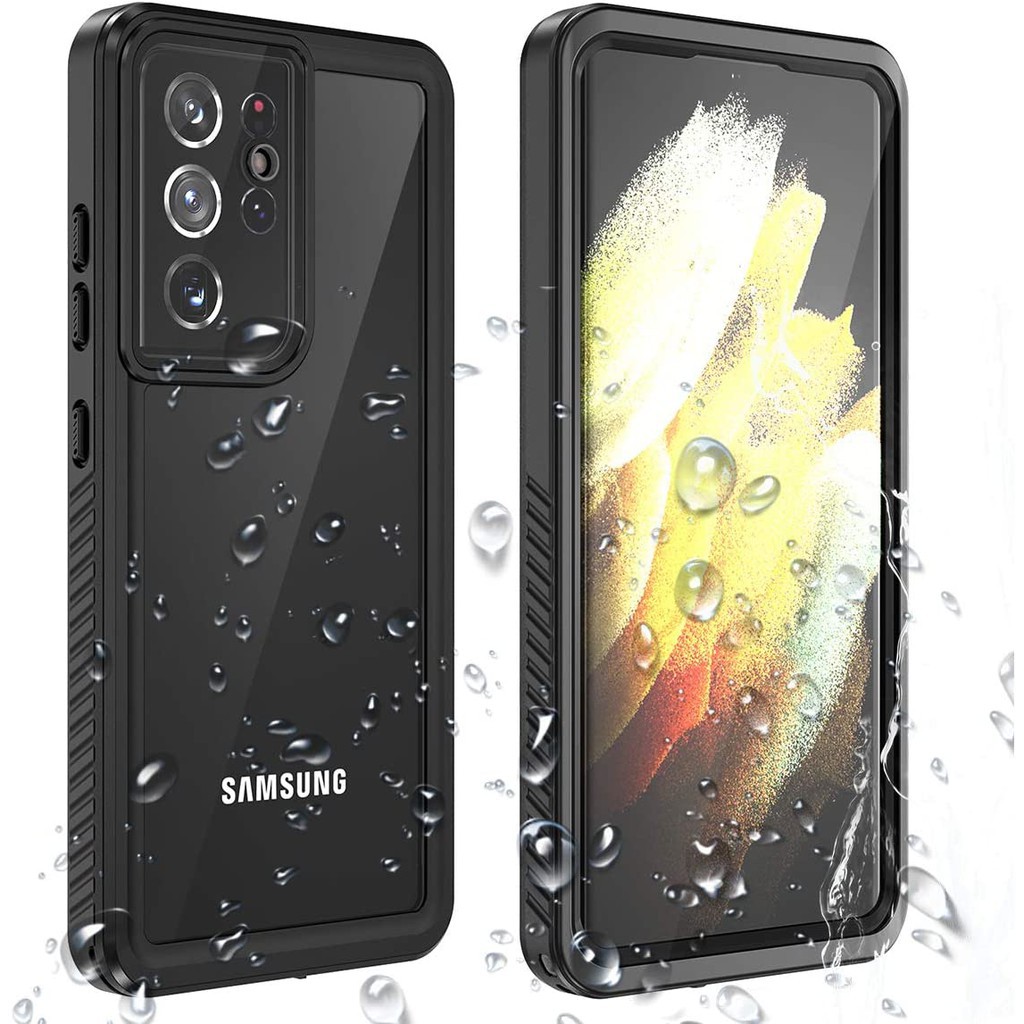 Samsung Galaxy S21 Ultra 5g S21 Plus Case Waterproof Built In Fingerprint Unlock Screen Protector Cover Shockproof Casing Shopee Philippines