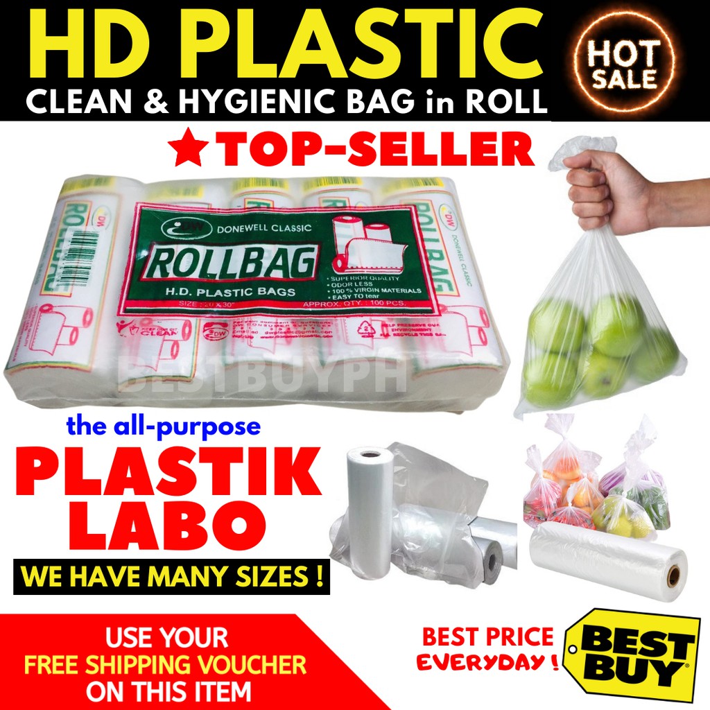 HD Roll Plastic Labo AllPurpose [MANY SIZES] Shopee Philippines