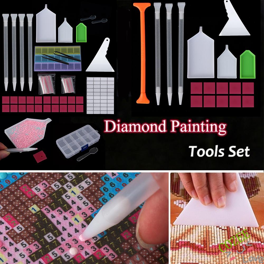 Tray Cross Stitch 5D Diamond Painting Kits Embroidery Corrector Point Drill Pen