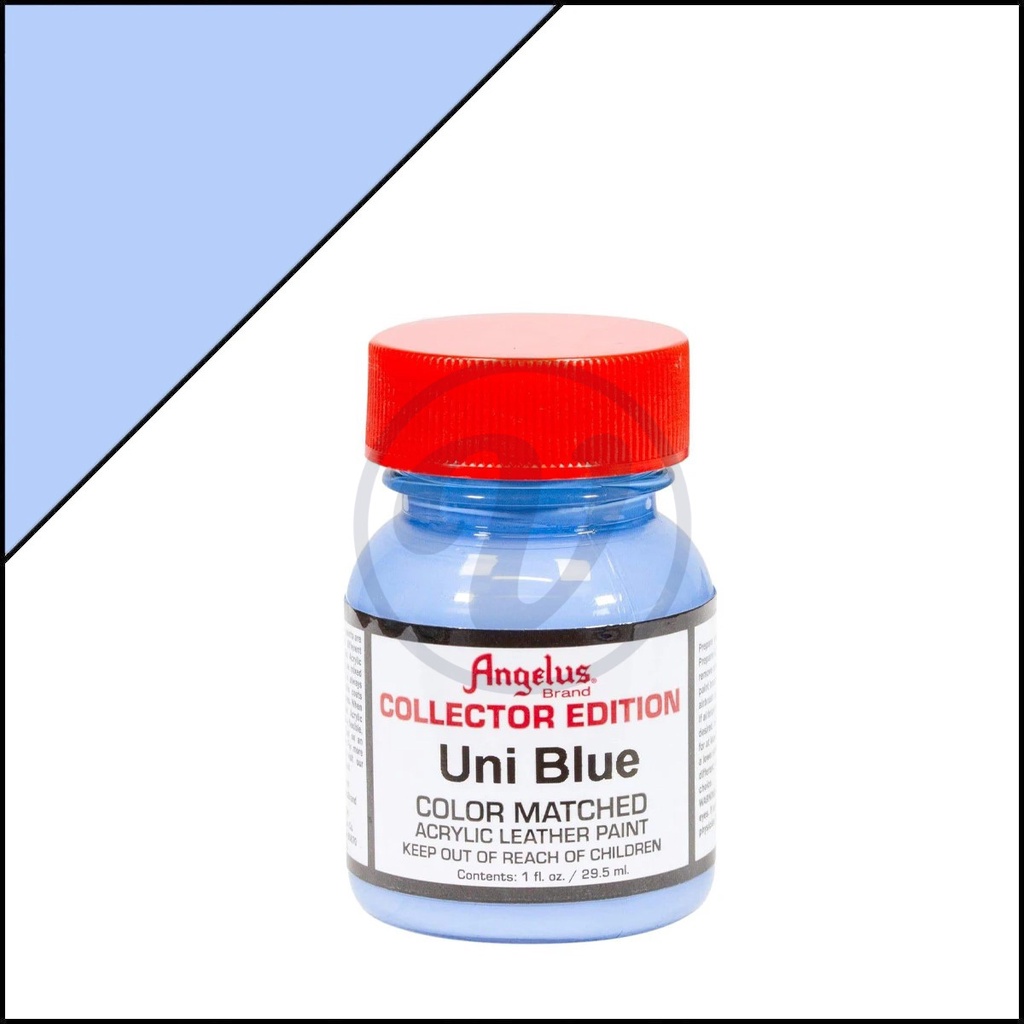 (Genuine - No Extract) Uni Blue 347 - ANGELUS Leather Collector Edition Color Drawn On Skin, Fabric, Tape
