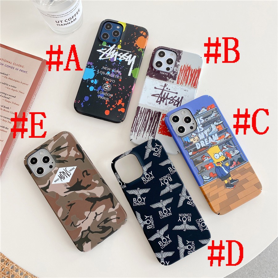 Iphone 12 Pro Max 12 Mini Iphone 11 Pro Max X Xs Max Xr Fashion Stussy London Boy Mdns Hard Case Shopee Philippines