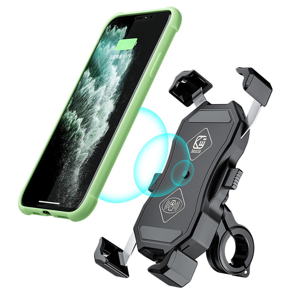 wireless charging motorcycle phone mount