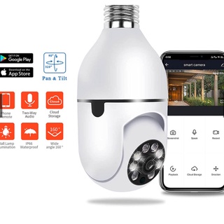 ✅Panoramic-Camera-360-Degree-LED-Light-Bulb-Wifi-CCTV-IP-monitor-light-bulbs-