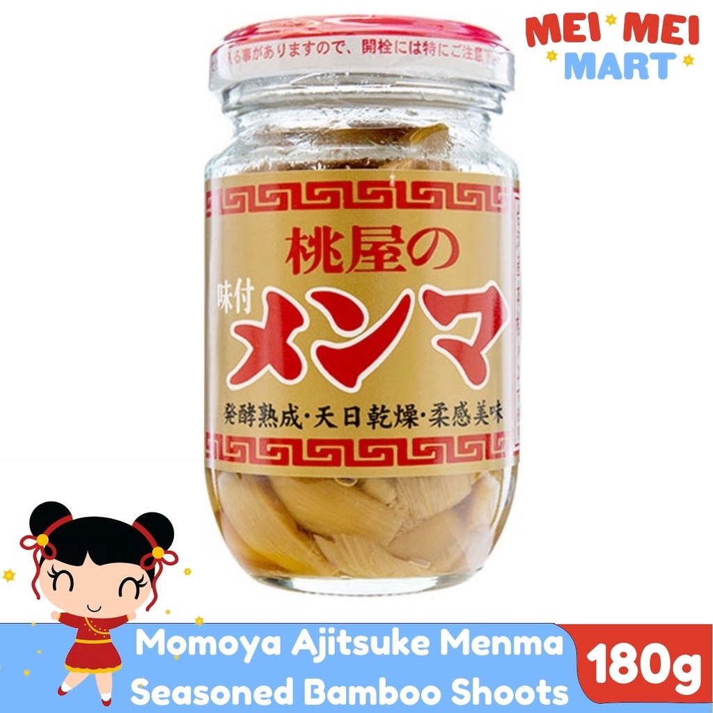 Japanese Momoya Ajitsuke Menma Seasoned Bamboo Shoots for Ramen 180g