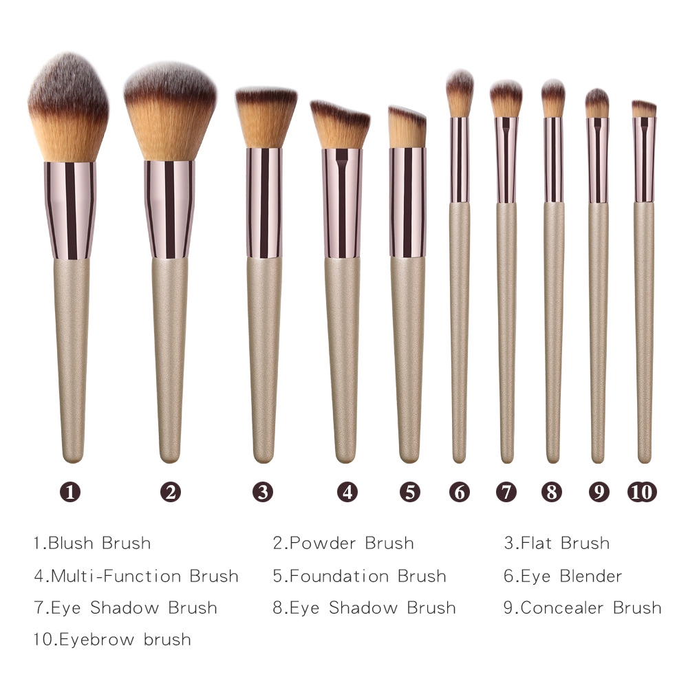 foundation and powder brush