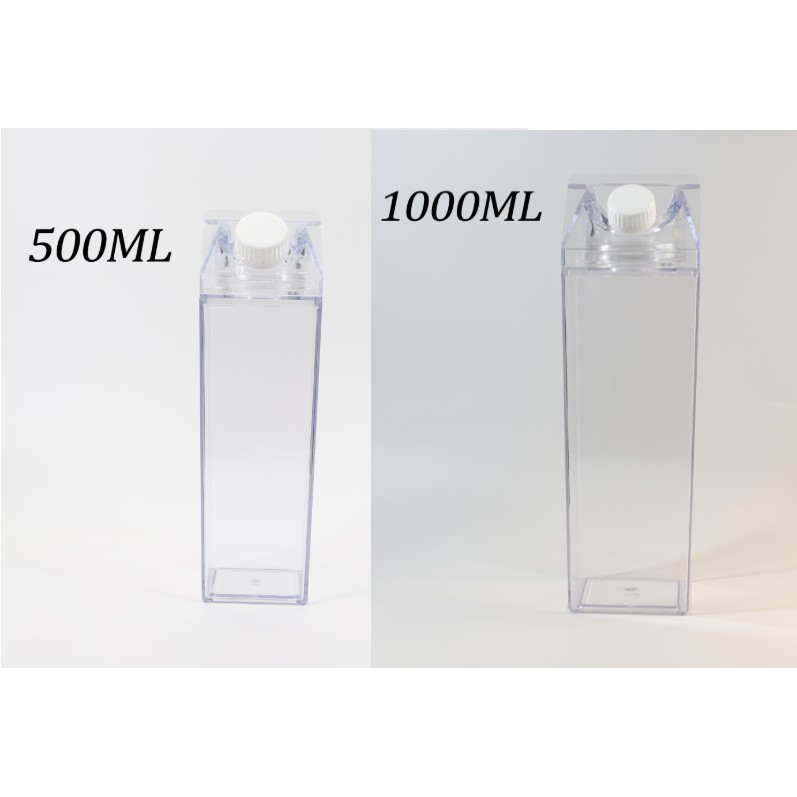 Clear Milk Carton Shaped Water Bottle | Shopee Philippines