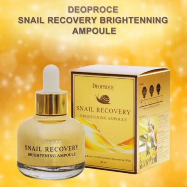 Deoproce Snail Recovery Brightening Ampoule 30ml | Shopee Philippines