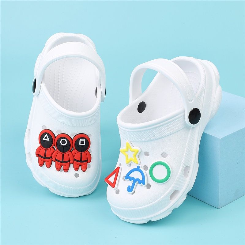 Crocs classic clog with squid game jibbitz for kids boys sandal cute