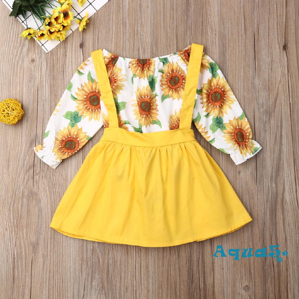 sunflower baby girl outfit