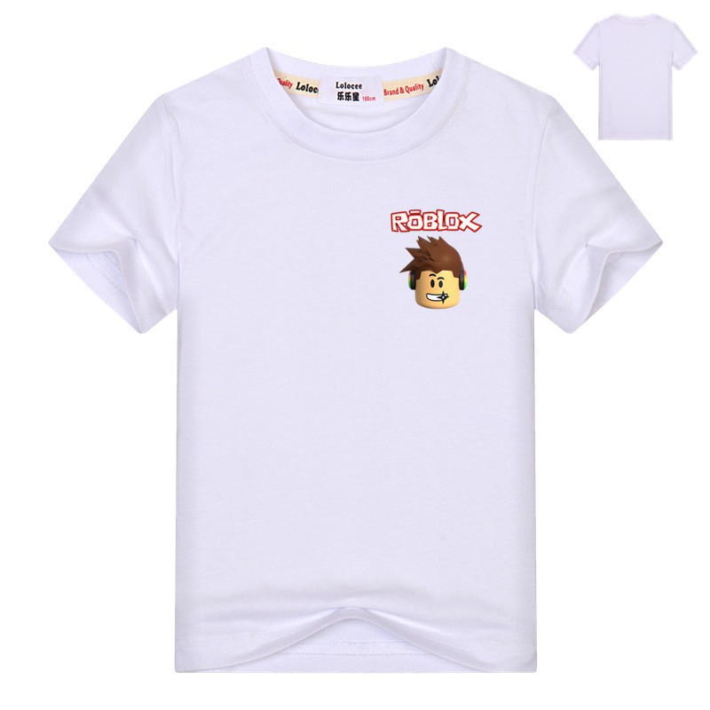 Kids Boys Roblox T Shirt Summer Short Sleeve Game Tops Tee
