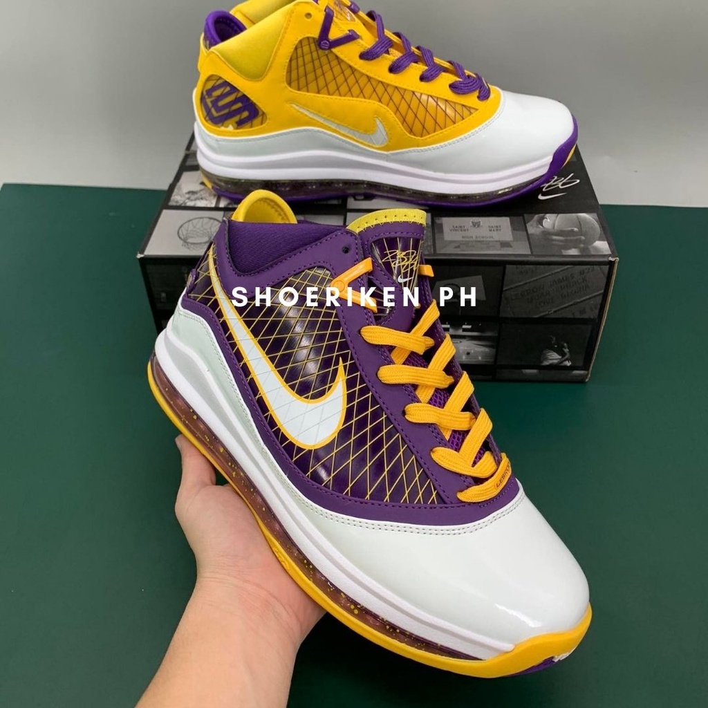 lebron laker color shoes