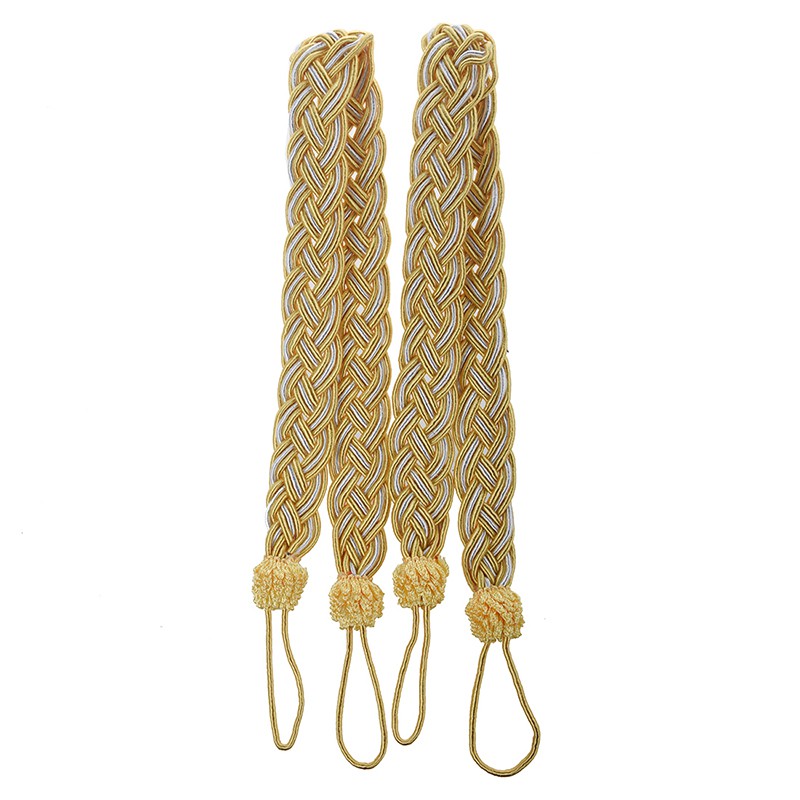2 Rope Curtain Tiebacks Slender Slinky Rope Cord Drape Hold