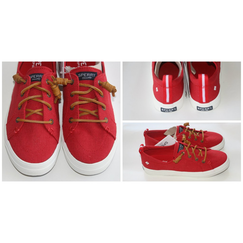 sperry red sneakers