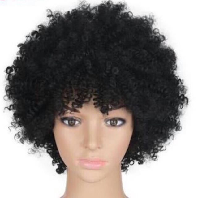 real hair afro wig