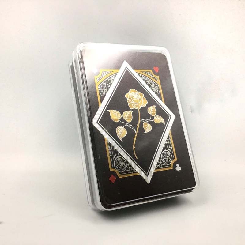 Waterproof 24K Gold Foil Plated Cover Poker 54 Playing Cards Table Games Party 