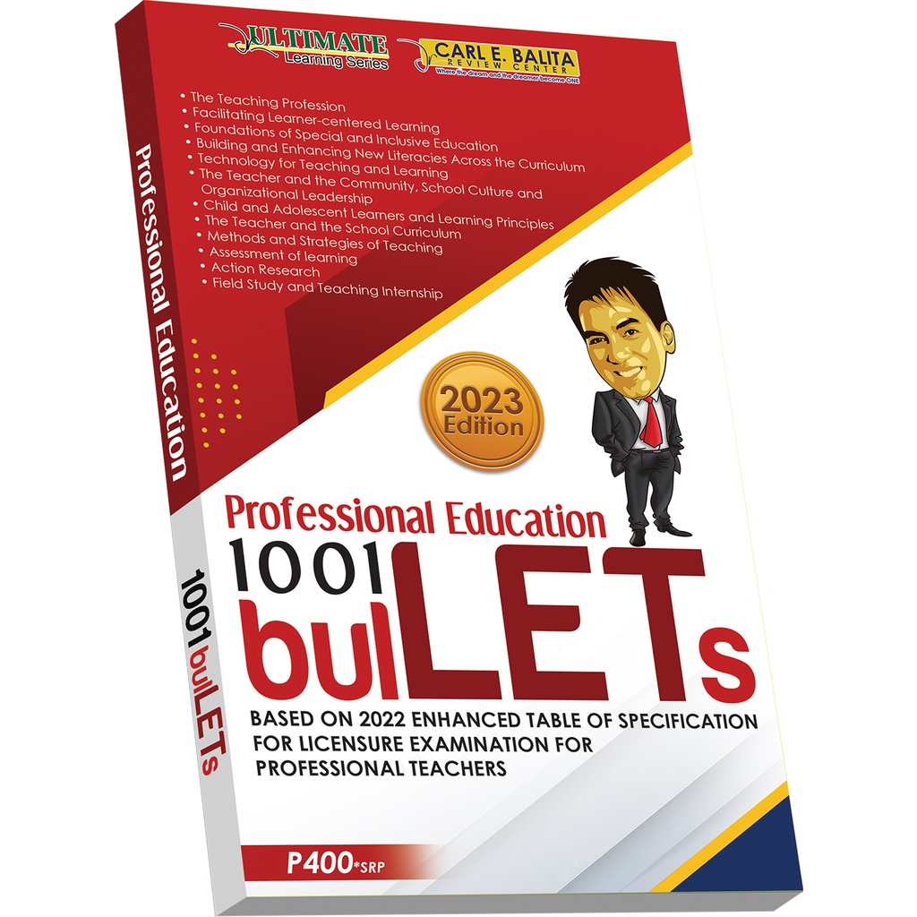 CBRC Professional Education BulLets 2023 Edition LET Reviewer | Shopee ...