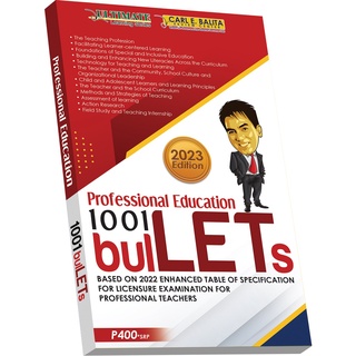 CBRC Professional Education BulLets 2023 Edition LET Reviewer | Shopee ...