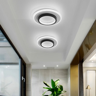 Corridor lights modern simple personalized entrance hall lights black and white balcony cloakroom ceiling lights #6
