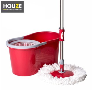 Liao Microfiber 360 Stainless Steel Tornado Mop And Bucket Floor Cleaning Red Shopee Philippines