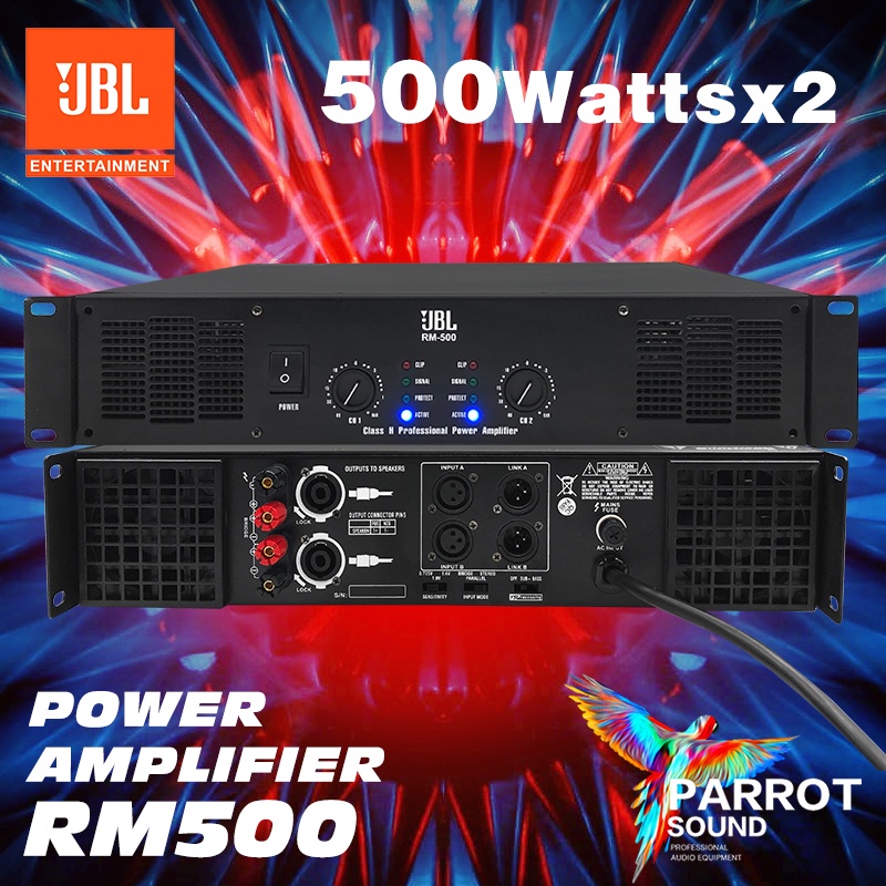RM500 audio power amplifier speaker is 2 ohms 900 watts, 4 ohms is 800