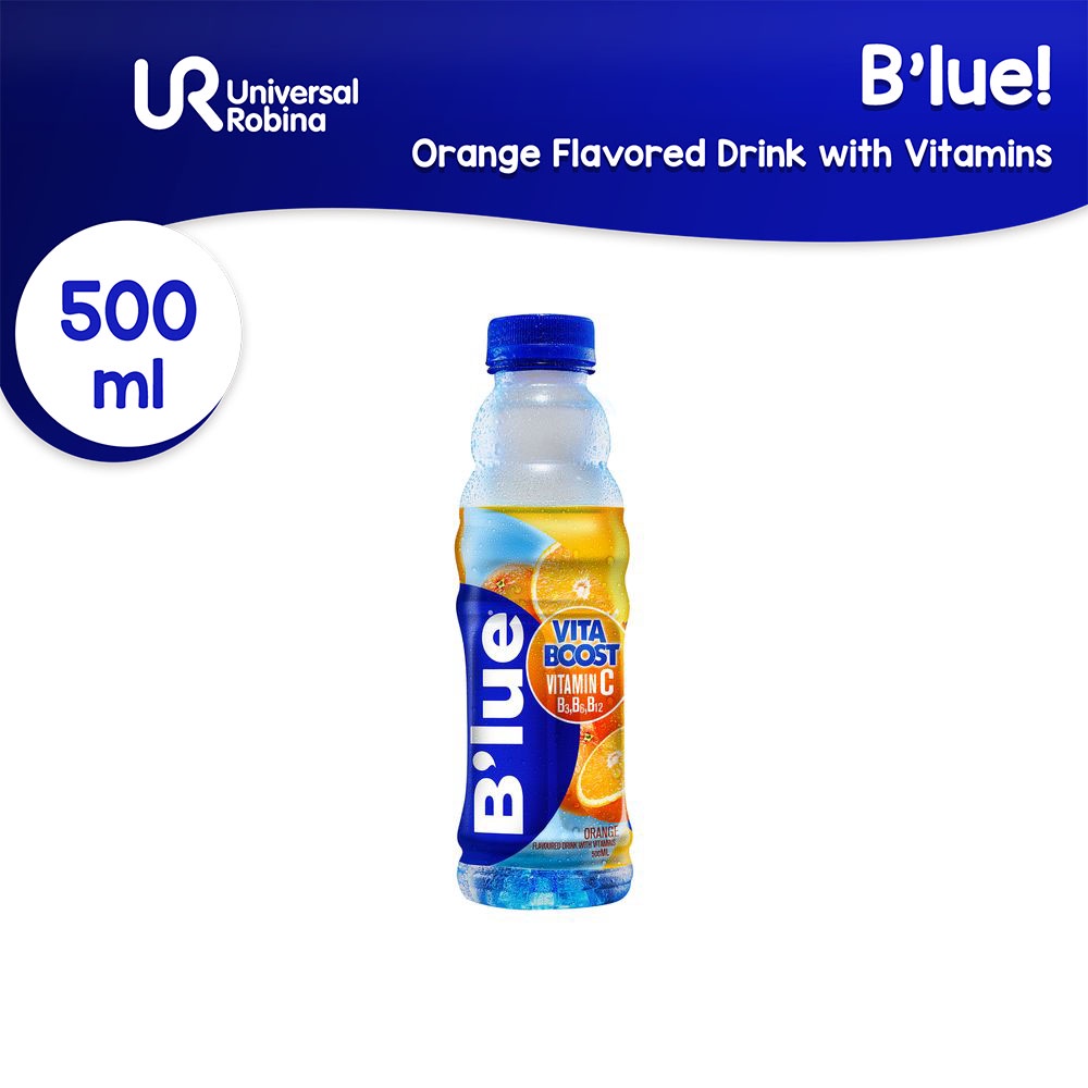 B'lue Orange Flavored Drink With Vitamins 500ml | Shopee Philippines