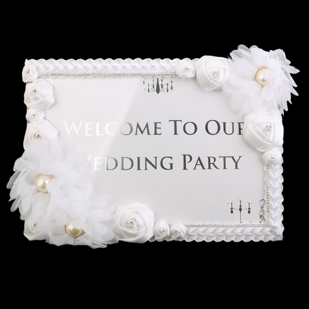 Welcome To Our Wedding Sign Wedding Reception Decorations Table