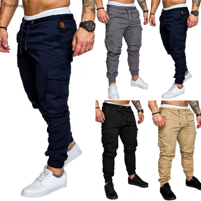 elasticated cargo joggers
