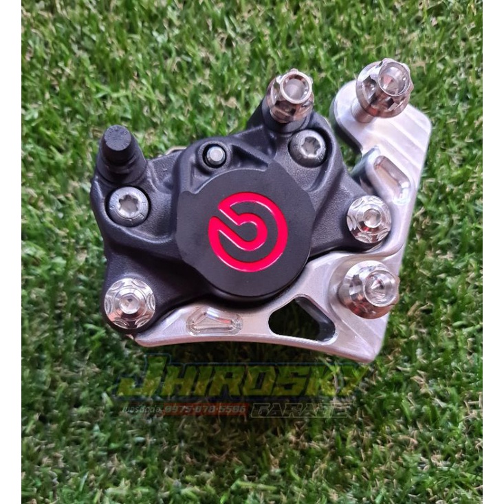 Legit Brembo 2Pot Caliper Black Red Logo for Aerox / Nmax Shopee