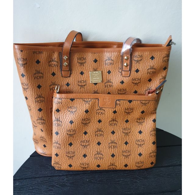 mcm tote pouch